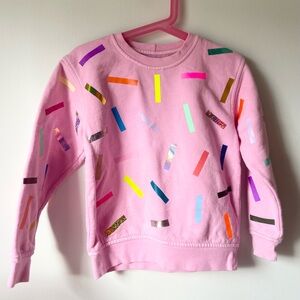 Okayok pink confetti sweatshirt